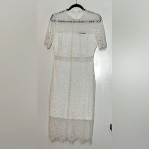 Lulu’s Lace Cutout Midi Dress